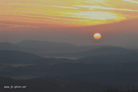 Sonnenaufgang am Lusen